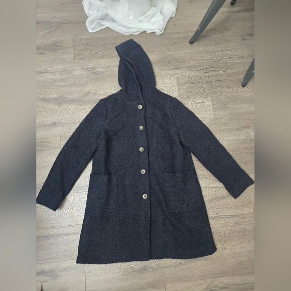 Boden Bell Teddy Wool Blend Fully Lined Coat Navy Blue Womens Size 10R - Picture 5 of 14